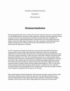 Argumentative essays on legalizing marijuana